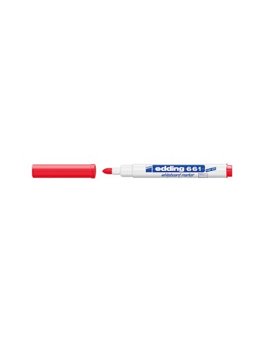 ROTULADOR EDDING  PIZARRA BLANCA 661 RJ. PUNTA RED 1-2MM RECARGABLE