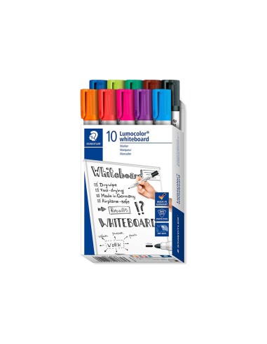 ROTULADOR STAEDTLER LUMOCOLOR 351 PIZA BL. RED.2MM RECARGA 10 UD.COL.