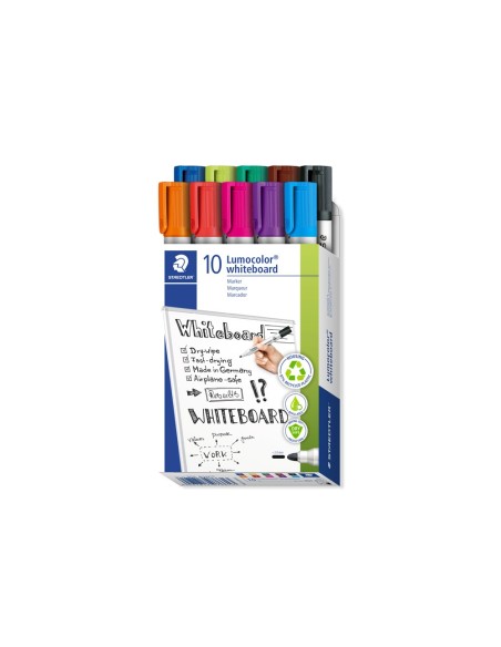 ROTULADOR STAEDTLER LUMOCOLOR 351 PIZA BL. RED.2MM RECARGA 10 UD.COL.