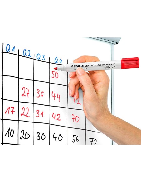 ROTULADOR STAEDTLER LUMOCOLOR 351 PIZA BL. RED.2MM RECARGA 10 UD.COL.