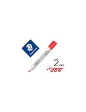 MARCADOR PIZARRA STAEDTLER 351 LUMOCOLOR CONICO ROJO 2