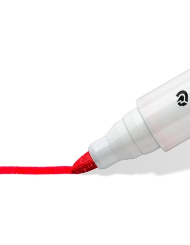 MARCADOR PIZARRA STAEDTLER 351 LUMOCOLOR CONICO ROJO