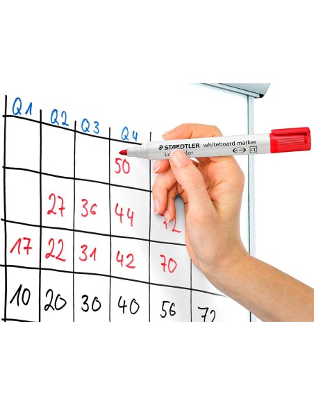 MARCADOR PIZARRA STAEDTLER 351 LUMOCOLOR CONICO ROJO