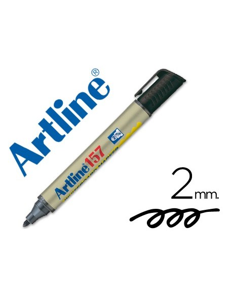 ROTULADOR ARTLINE PIZARRA EK-157 NEGRO PUNTA RED.2 MM