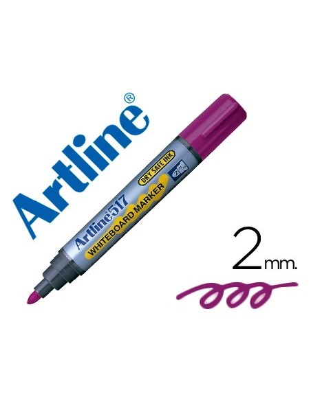 ROTULADOR ARTLINE PIZARRA EK-517 VIOLETA PUNTA RED.2 MM TINTA BAJO OL