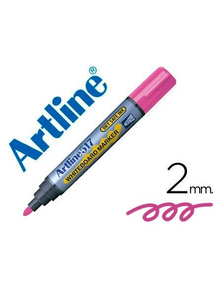ROTULADOR ARTLINE PIZARRA EK-517 ROSA PUNTA RED.2 MM TINTA BAJO OLOR