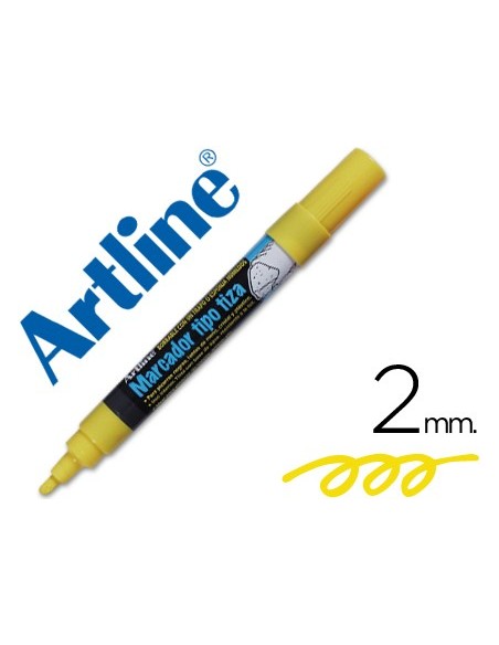 ROTULADOR ARTLINE PIZARRA VER NEGRA EPW-4-AM COLOR AMARILLO BOLSA 4 R