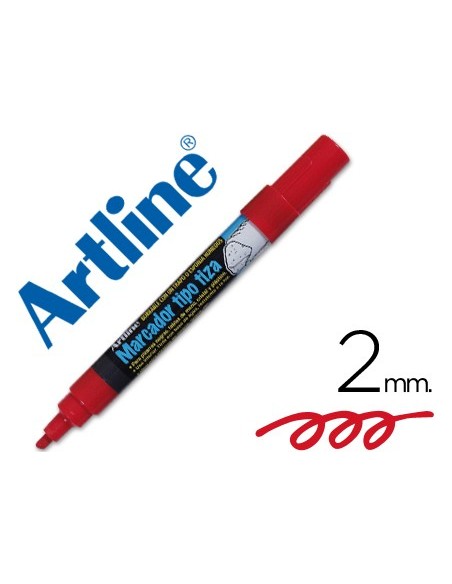 ROTULADOR ARTLINE PIZARRA VER NEGRA EPW-4-RO COLOR ROJO BOLSA 4 ROTUL