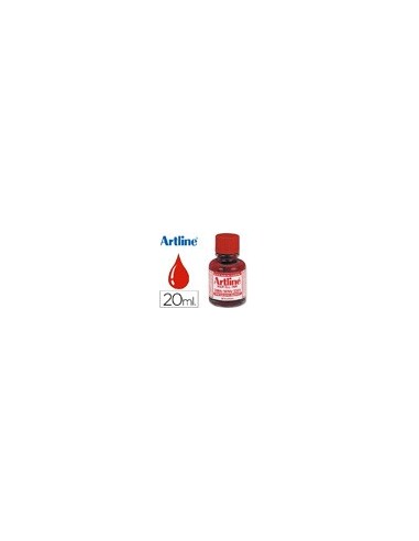 TINTA ROTULADOR PIZARRA BLANCA ARTLINE ROJO FRASCO 20ML 500-A