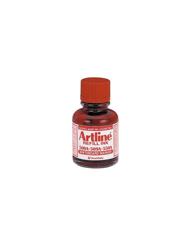 TINTA ROTULADOR PIZARRA BLANCA ARTLINE ROJO FRASCO 20ML 500-A