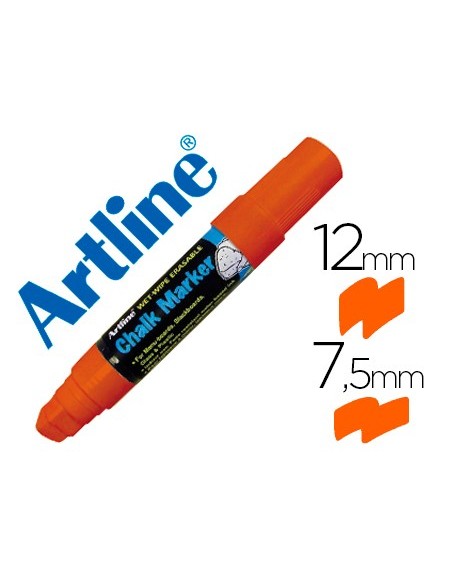 ROTULADOR ARTLINE PIZARRA VERDE NG.EPW-12 MM NARANJA