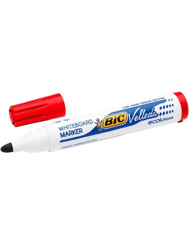 ROTULADOR BIC VELLEDA PARA PIZARRA ROJO PUNTA REDONDA 1,3 MM
