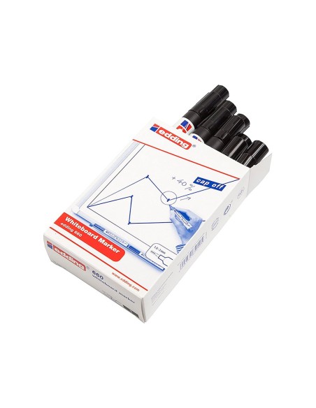 ROTULADOR EDDING PIZARRA BL.660 NG. P. RED. 3MM.RECARGABLE 660-01