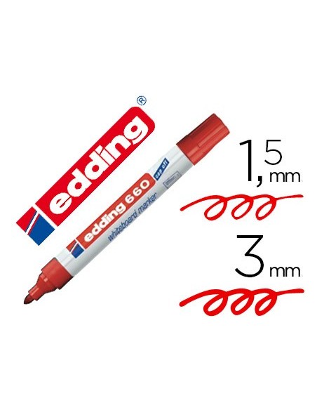 ROTULADOR EDDING PIZARRA BL.660 RJ. P. RED.1,5-3MM.RECARGABLE 660-02