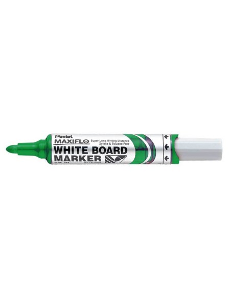 ROTULADOR MAXIFLO PENTEL PARA PIZARRA BLANCA COLOR VERDE MWL5