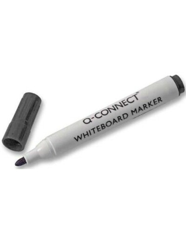 ROTULADOR Q-CON PIZARRA BLANCA COLOR NEGRO PUNTA REDONDA 3.0 MM
