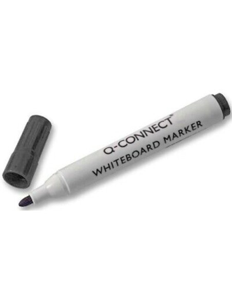 ROTULADOR Q-CON PIZARRA BLANCA COLOR NEGRO PUNTA REDONDA 3.0 MM