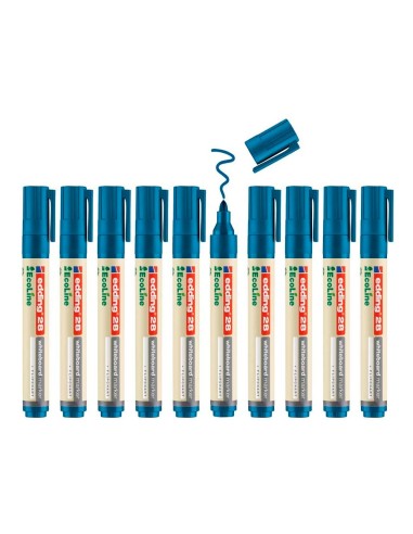 ROTULADOR EDDING 28 PIZARRA BL.ECOLINE 90% RECI.AZ. RED.1,5-3MM RECAR