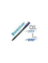 ROTULADOR LUMOCOL RETRO. FIBRAPERM. 317-3 AZUL PUNTA MEDIA 0.8-1 2