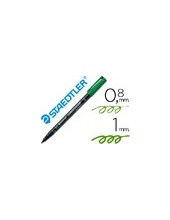 ROTULADOR LUMOCOL RETRO. FIBRAPERM. 317-5 VERDE PUNTA MEDIA 0.8-1 2