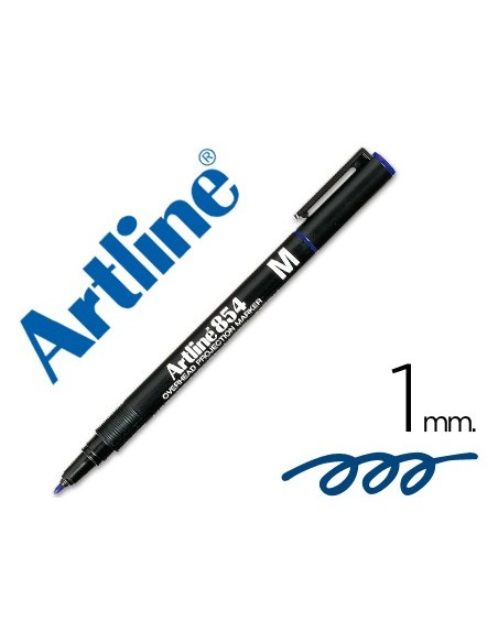 ROTULADOR ARTLINE RETRO.PUNTA FIBRA PERM.EK-854 AZUL PUNTA RED.1 MM