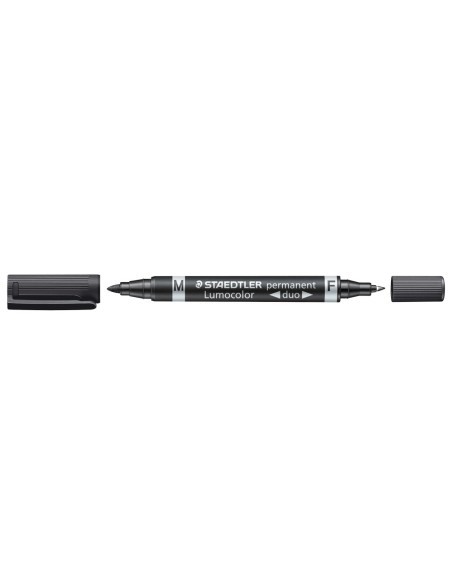 ROTULADOR STAEDTLER LUMOCOLOR PERM.DUO 348 NG.PUNTA F 0,6 MM PUNTA
