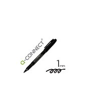 ROTULADOR Q-CONNECT PARA CD/DVD PUNTA FIBRA PERMANENTE NEGR PUNTA RED 2