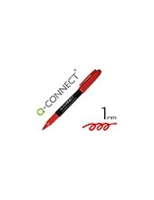 ROTULADOR Q-CONNECT PARA CD/DVD PUNTA FIBRA PERMANENTE ROJO PUNTA RED 2