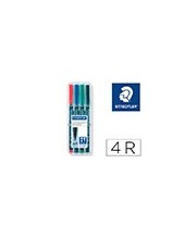 ROTULADOR STAEDTLER LUMOCOLOR RETRO.PUNTA FIBRA PERMANENTE 317 4U.WP4 2