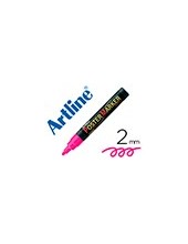 ROTULADOR ARTLINE POSTER MARKER EPP-4-ROS FLU PTA.RED.2MM RS.FLUOR 2