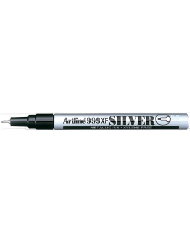 ROTULADOR ARTLINE MARCADOR PERM.TINTA METALICA EK-999 PLATA PUNTA RED
