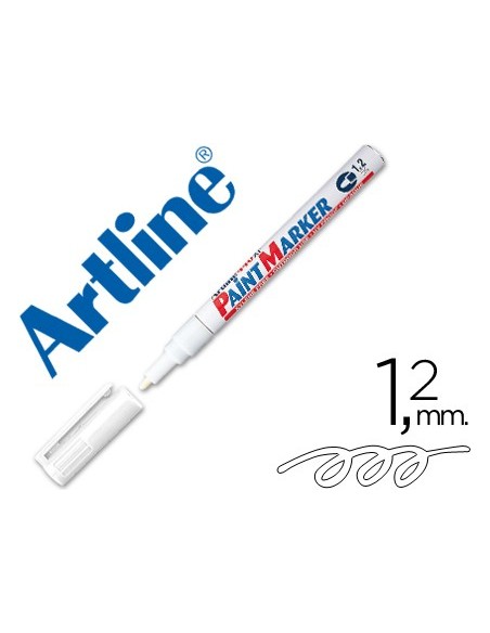 ROTULADOR ARTLINE MARCADOR PERM.EK-440 XF BLANCO PUNTA RED.1.2 MM MET