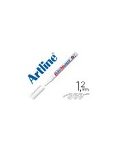ROTULADOR ARTLINE MARCADOR PERM.EK-440 XF BLANCO PUNTA RED.1.2 MM MET 2