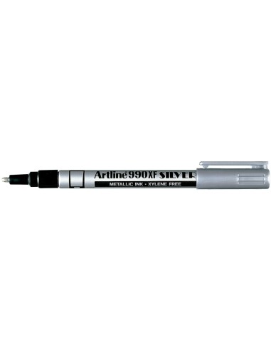 ROTULADOR ARTLINE MARCADOR PERM.TINTA METALICA EK-990 PLATA PUNTA RED