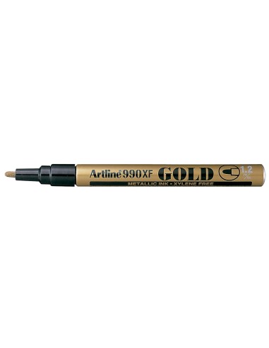 ROTULADOR ARTLINE MARCADOR PERM.PUNTA METALICA EK-990 ORO PUNTA RED.0