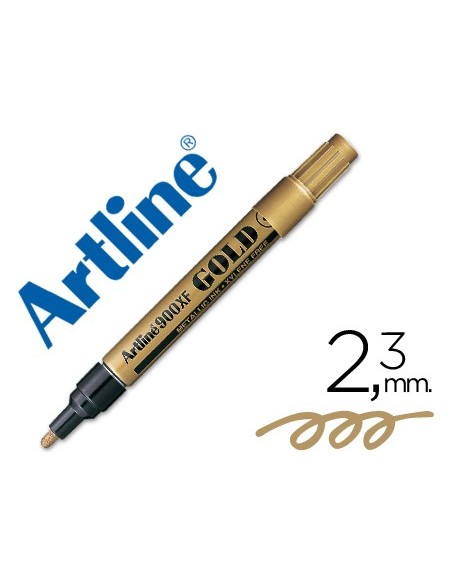 ROTULADOR ARTLINE MARCADOR PERM.TINTA METALICA EK-900 ORO PUNTA RED.1