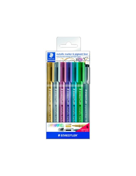 ROTULADOR STAEDTLER MET.8323 6 UD.SURT.+ 1 CALIBRADO 308 C2-9