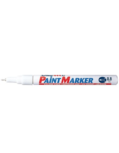 ROTULADOR ARTLINE MARCADOR PERM.EK-444 XF BLANCO PUNTA RED.0.8 MM MET
