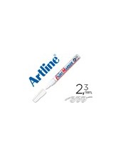 ROTULADOR ARTLINE MARCADOR PERM.EK-400 XF BLANCO PUNTA RED.2.3 MM MET 2