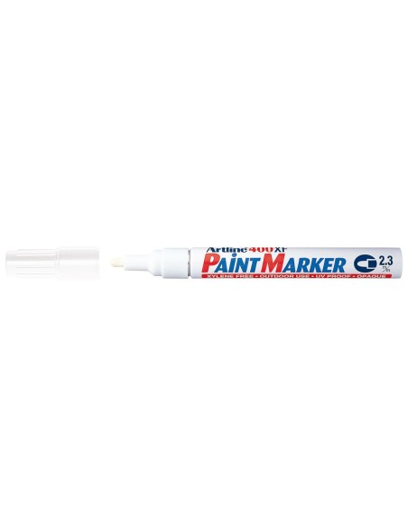 ROTULADOR ARTLINE MARCADOR PERM.EK-400 XF BLANCO PUNTA RED.2.3 MM MET