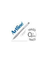 BOLIGRAFO ARTLINE 1900 SOFTLINE TINTA ACEITE METALICO PLATA 2