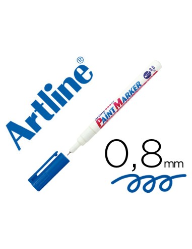 ROTULADOR ARTLINE MARCADOR PERMANENTE EK-444 XF AZ. -PUNTA RED.0.8MM