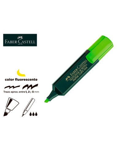 ROTULADOR FABER FLUOR 48-63 VERDE