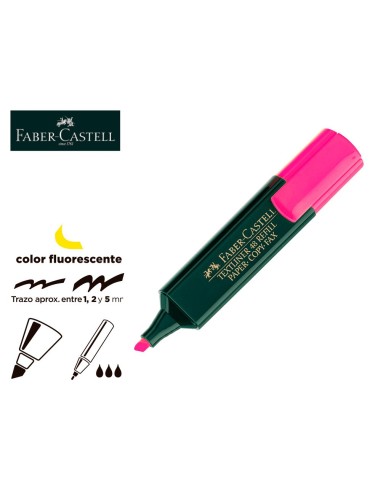 ROTULADOR FABER FLUOR 48-28 ROSA