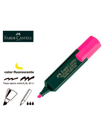 ROTULADOR FABER FLUOR 48-28 ROSA