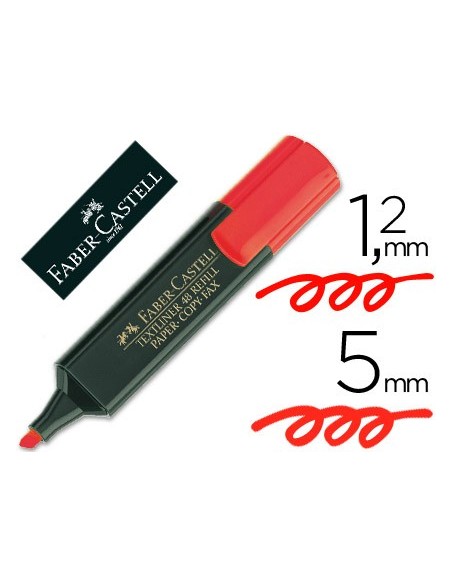 ROTULADOR FABER FLUOR 48-21 ROJO