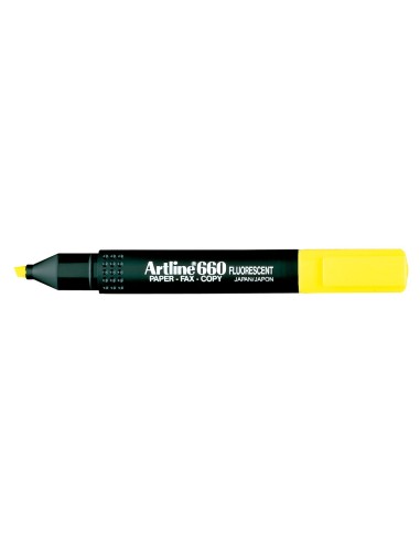 ROTULADOR ARTLINE FLUOR EK-660 AMARILLO PUNTA BISELADA