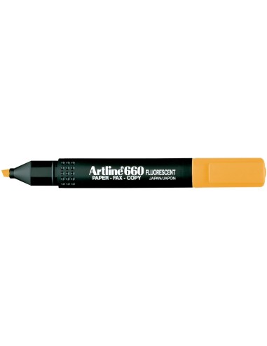 ROTULADOR ARTLINE FLUOR EK-660 NARANJA PUNTA BISELADA