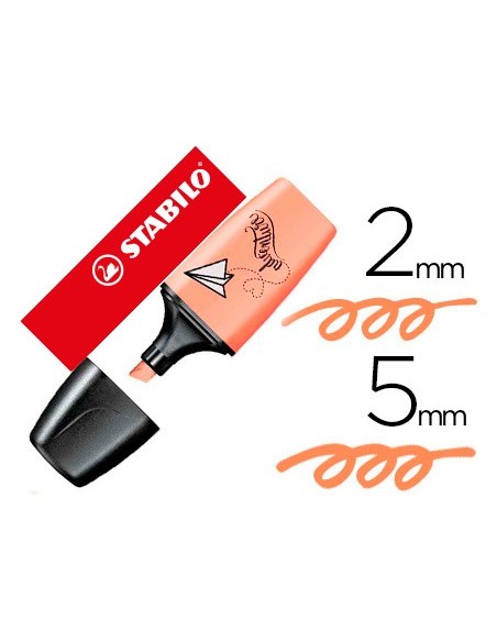 ROTULADOR STABILO BOSS MINI PASTELLOVE MELOCOTON SEDOSO