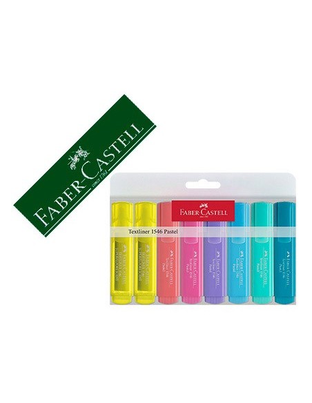 ROTULADOR FABER FLUORESCENTE 1546 ESTUCHE 8 UNIDADES SURTIDAS